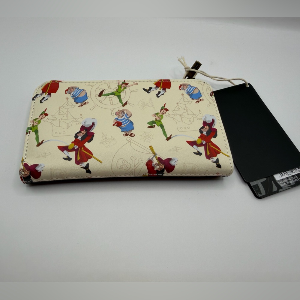 Loungefly Disney Captain Hook Peter Pan Pirate Wallet NWT - Picture 3 of 12